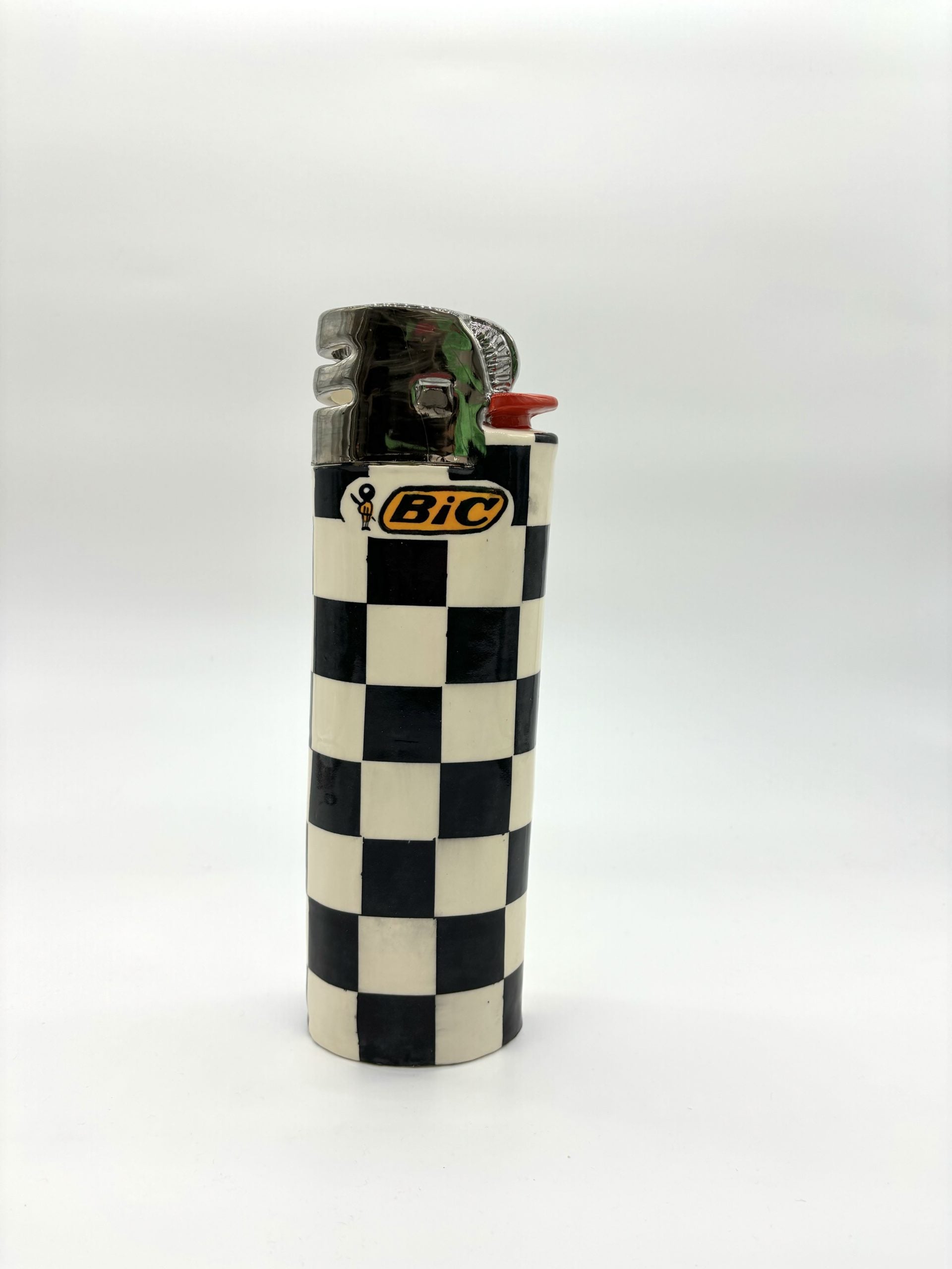 Checkered Lighter Vase *