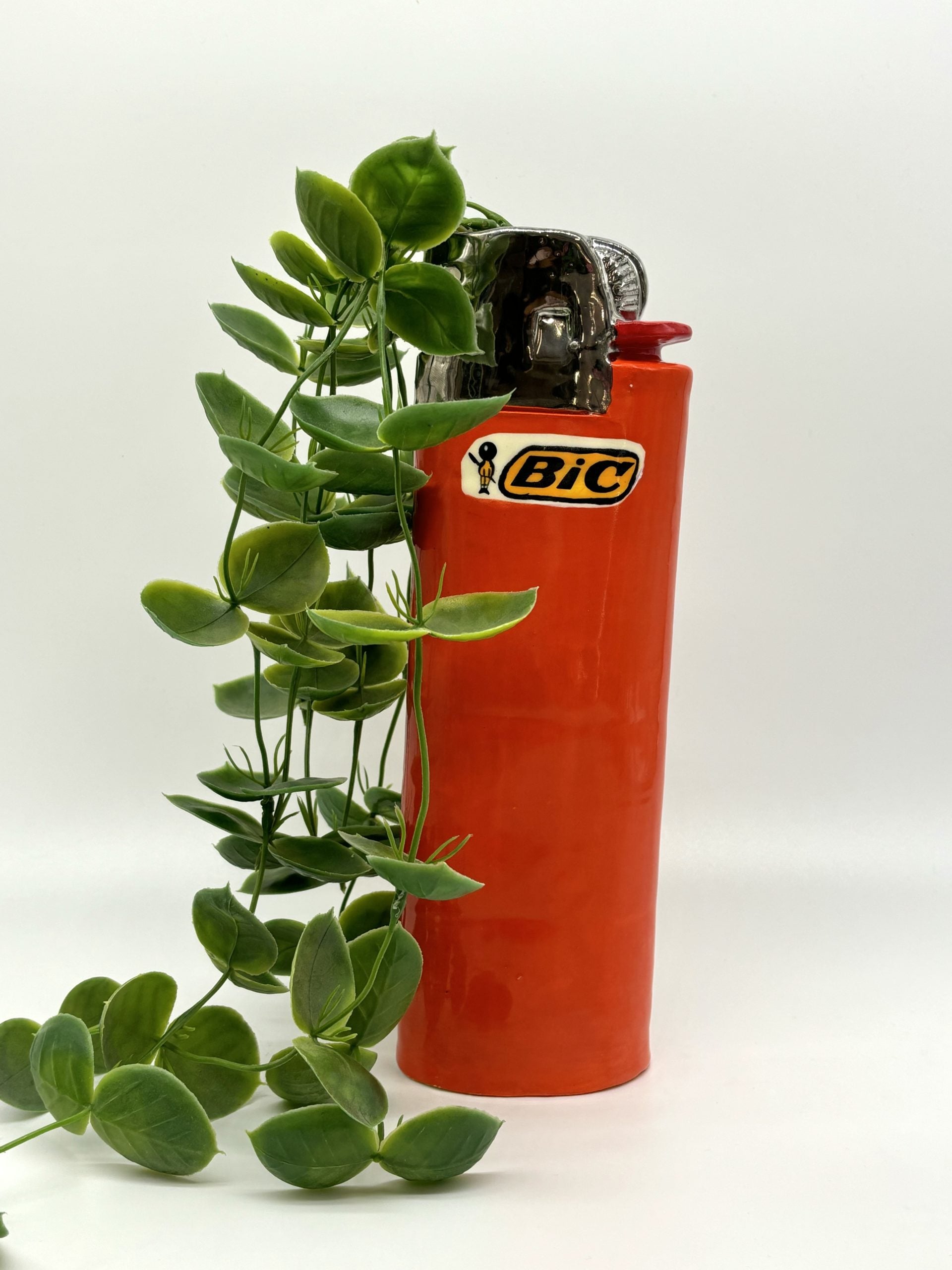 Orange Lighter Vase *