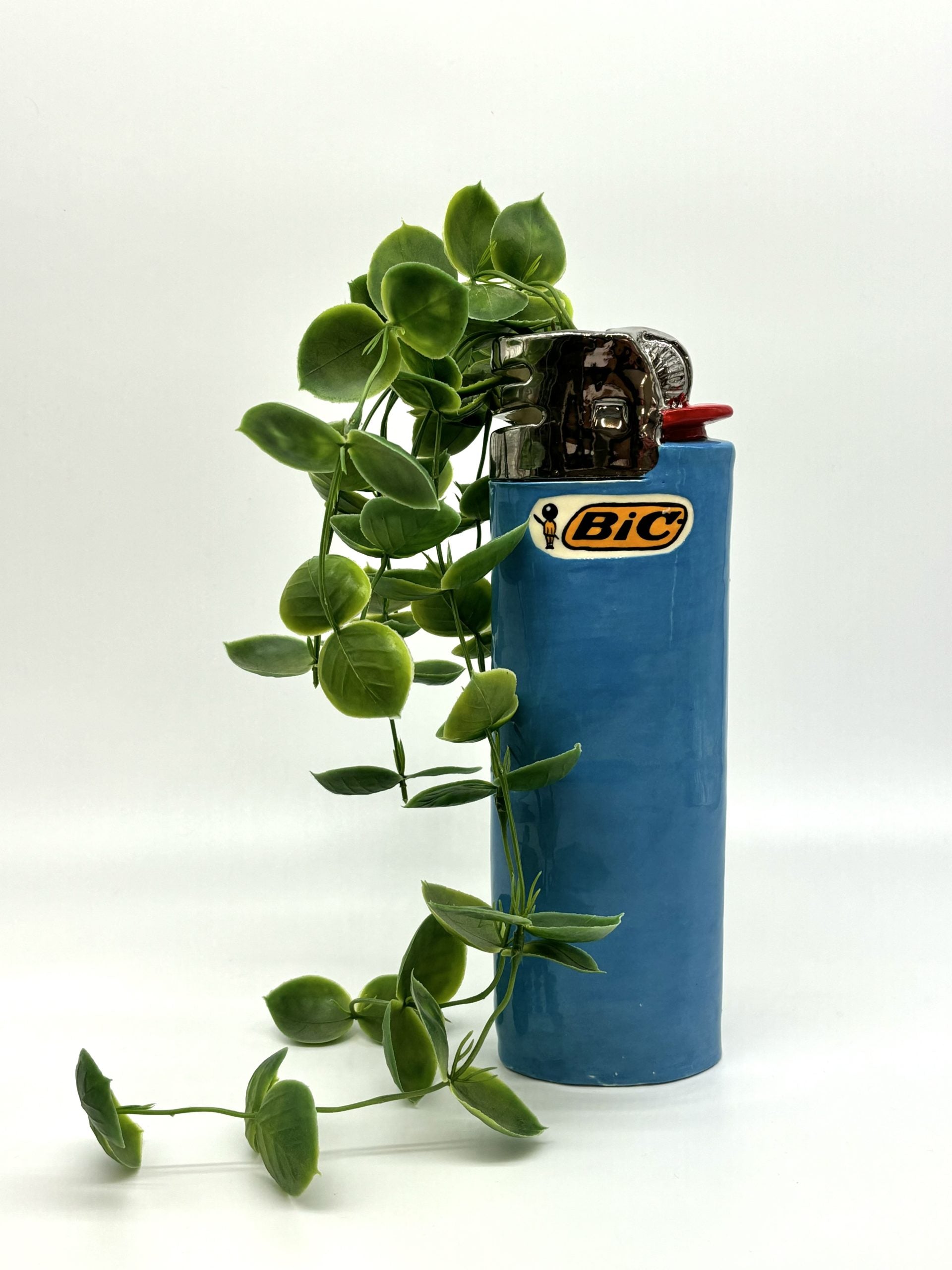 Blue Lighter Vase *