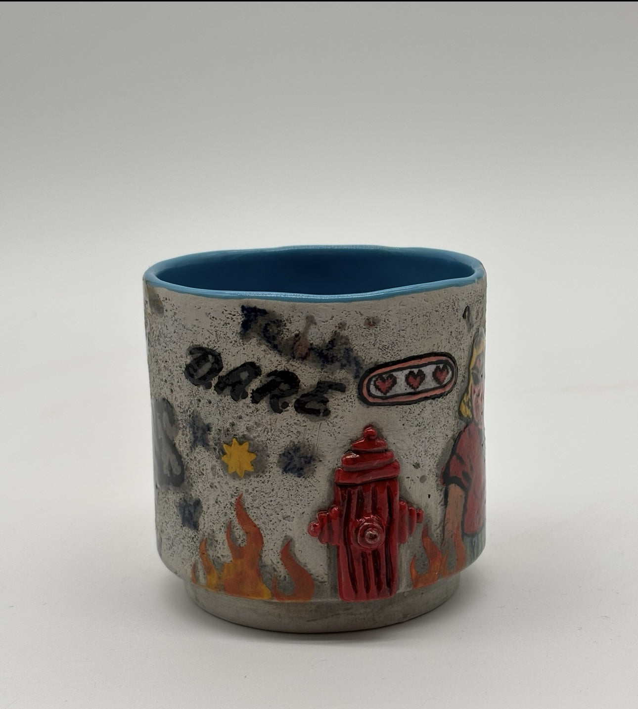 Large Graffiti  Cup Blue