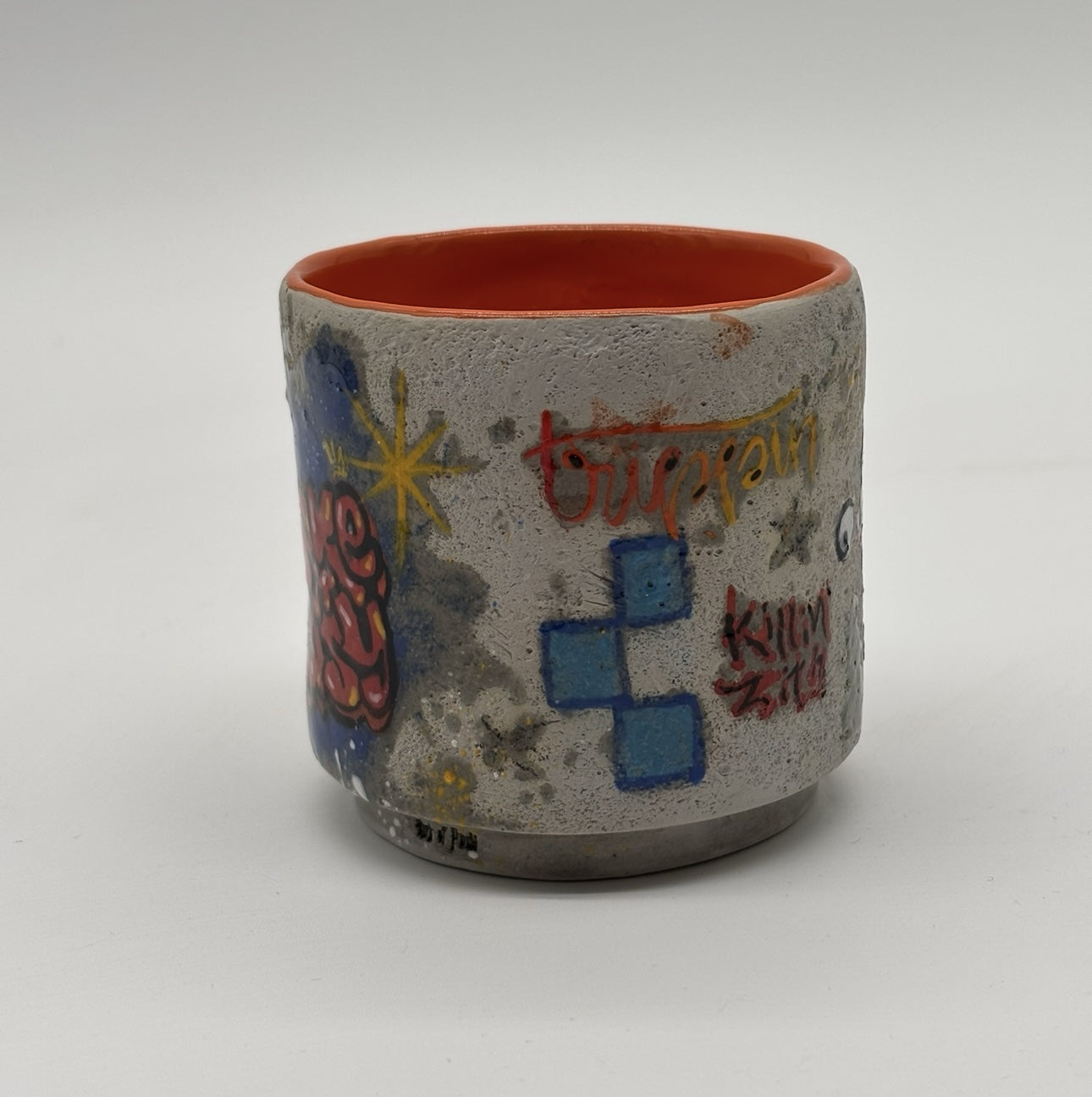 Large Graffiti Cup Orange