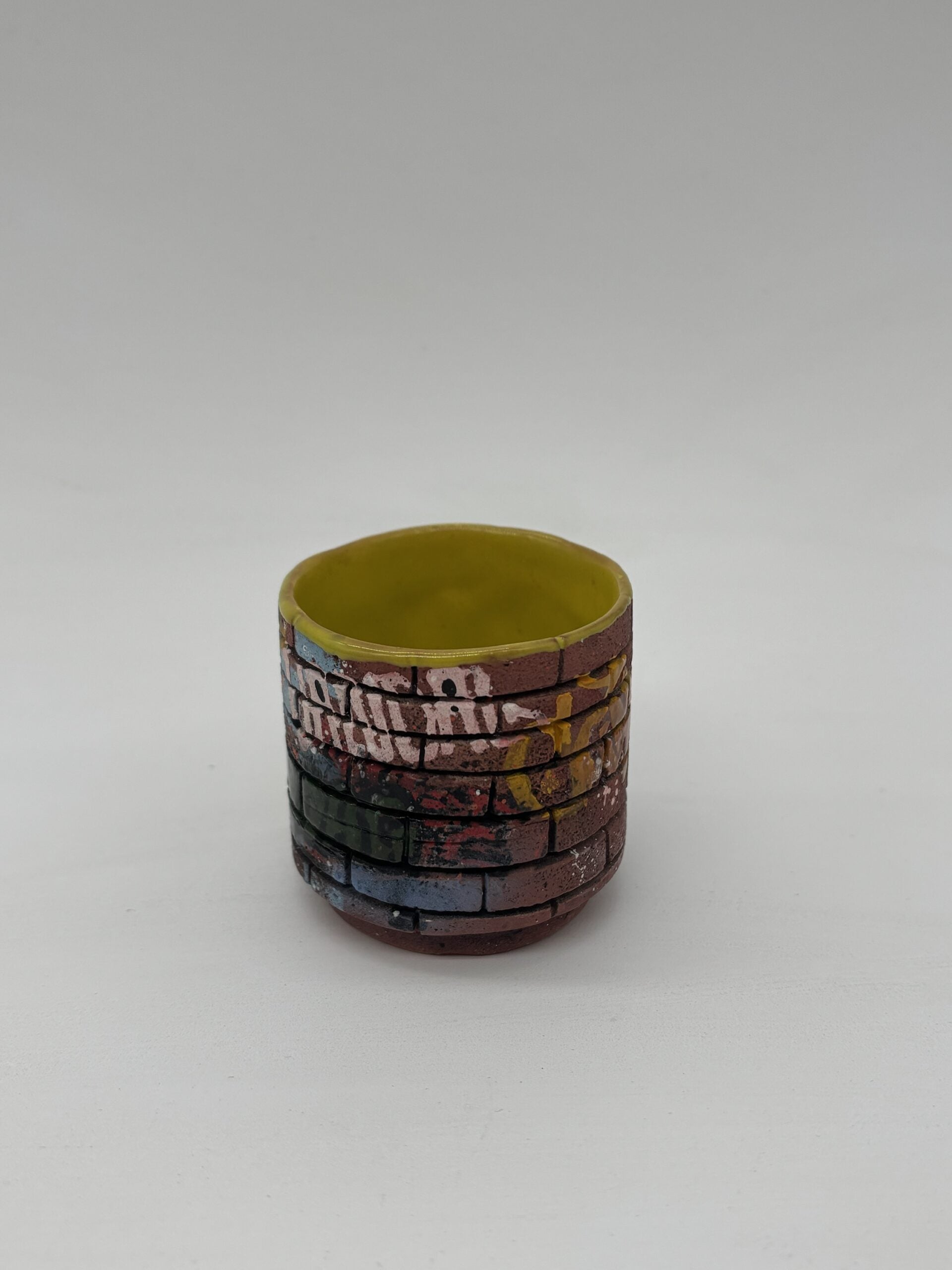 Mini Yellow Graffiti Cup
