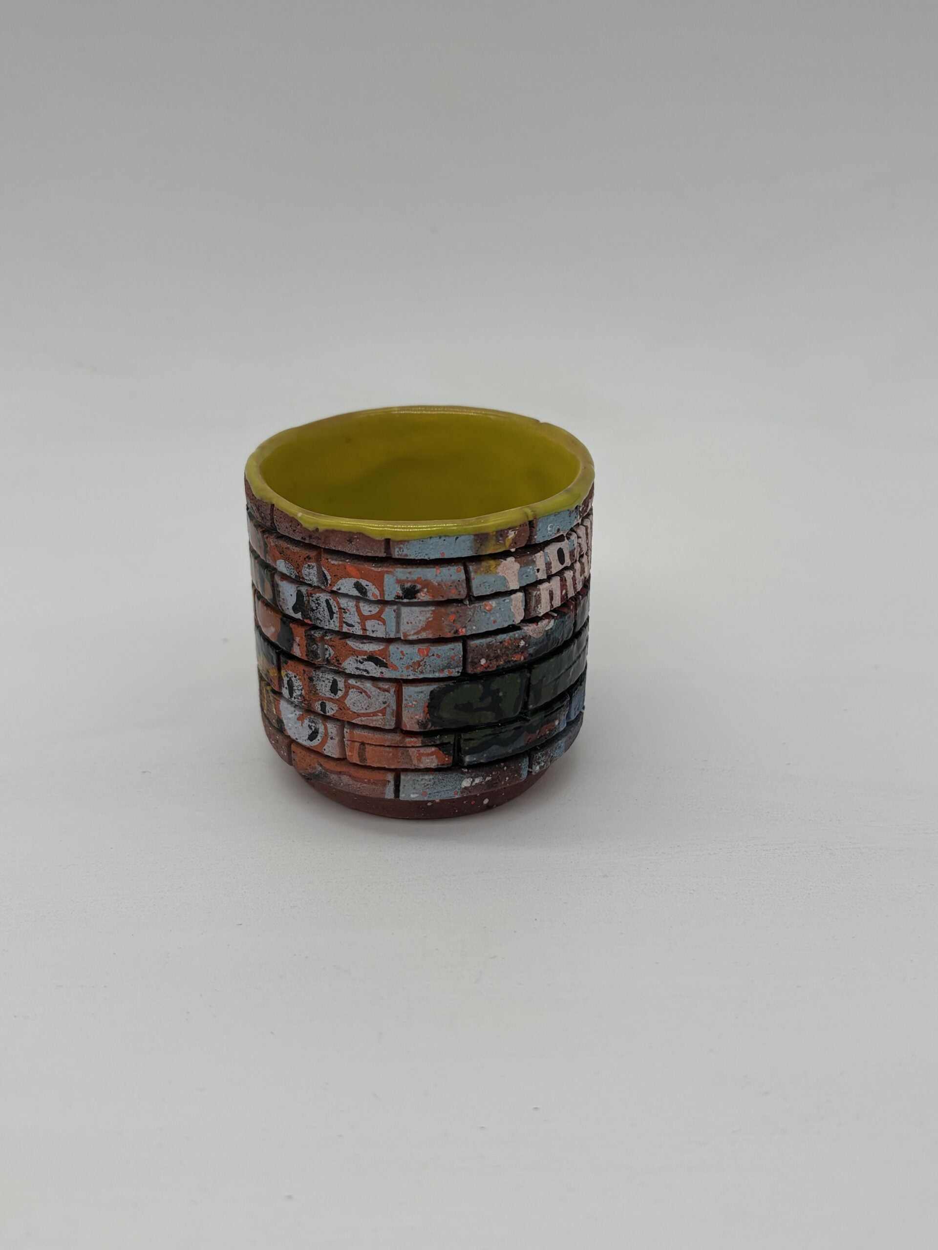 Mini Yellow Graffiti Cup