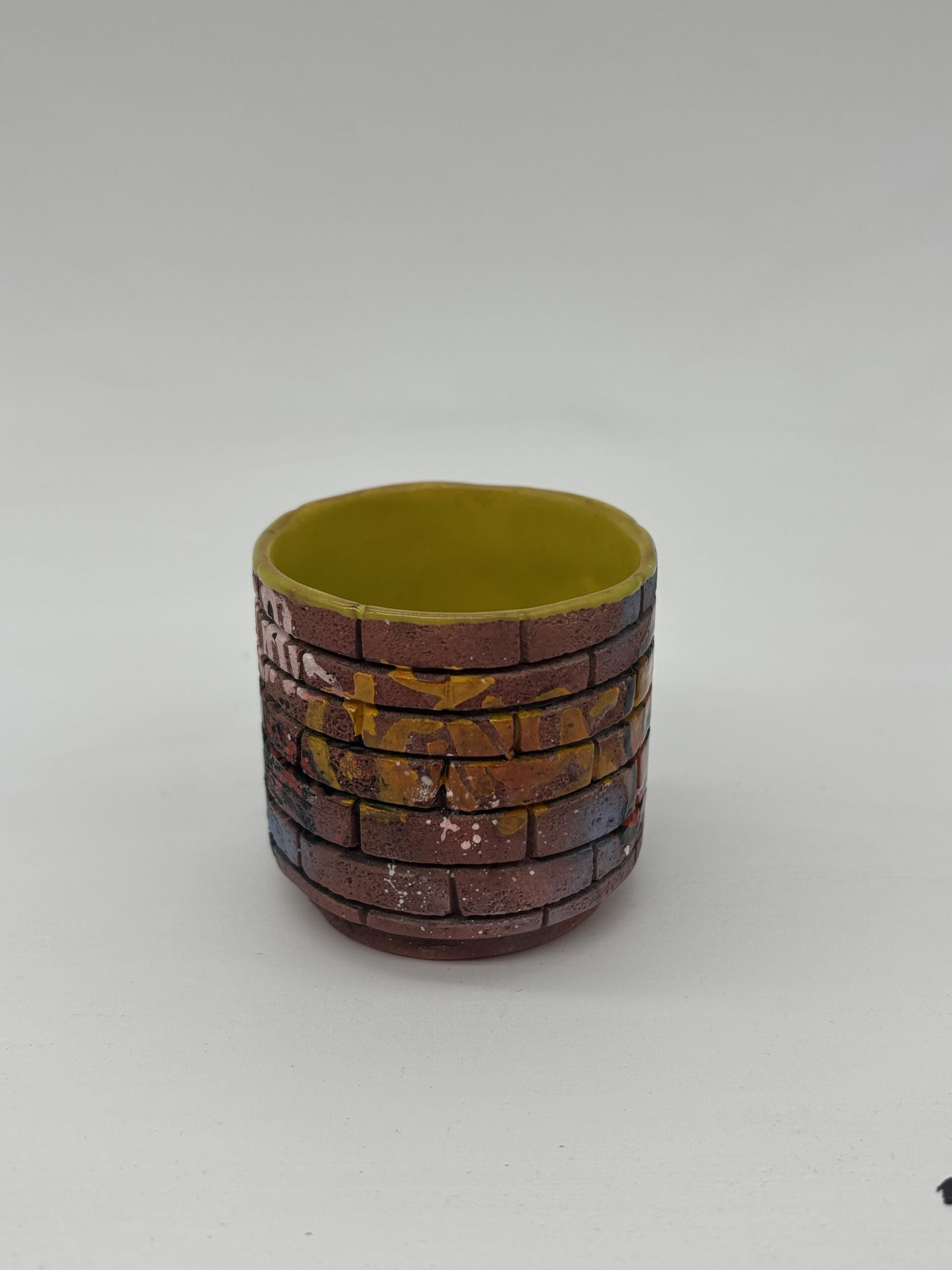 Mini Yellow Graffiti Cup