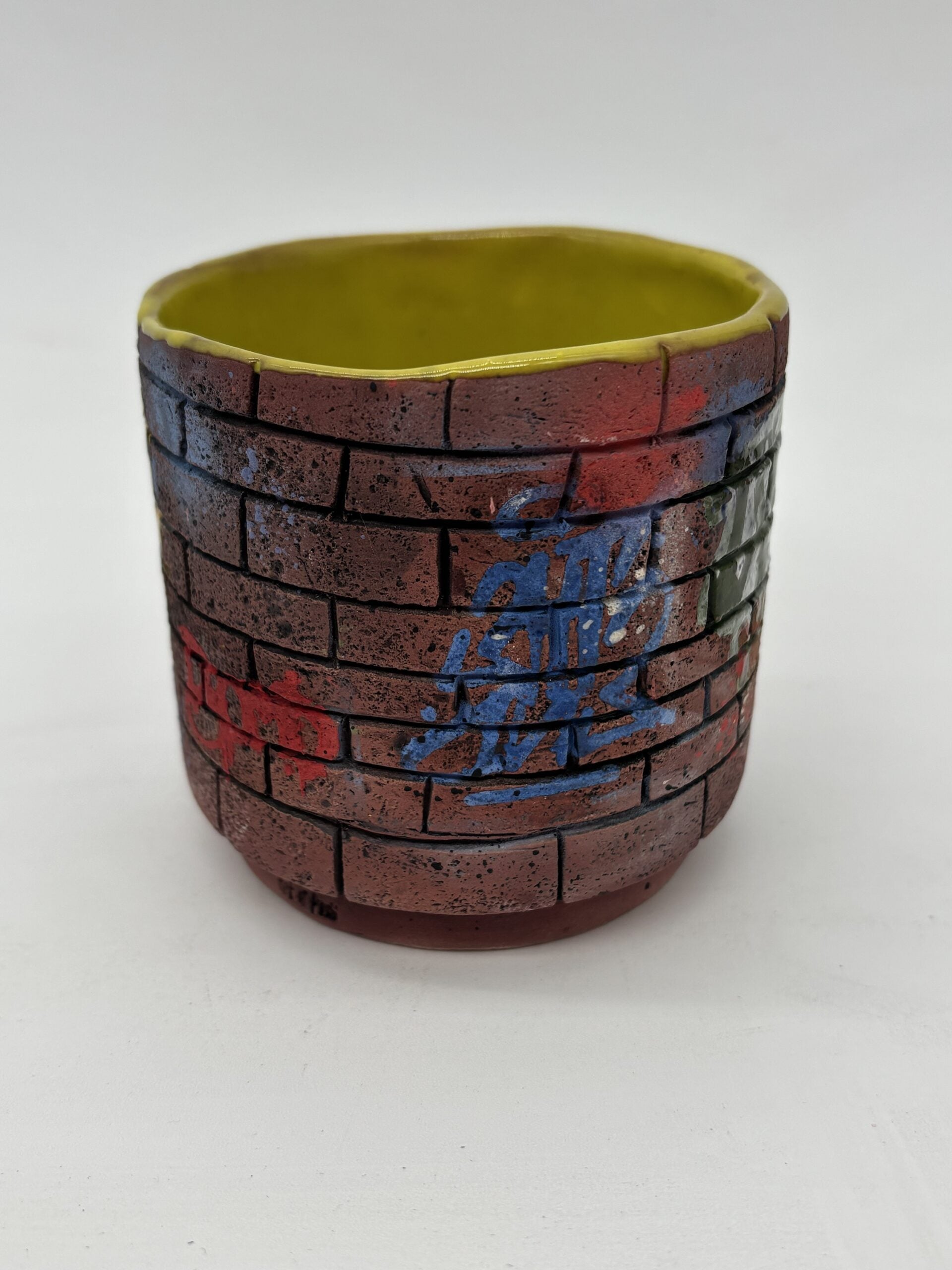 Green Brick Graffiti Cup