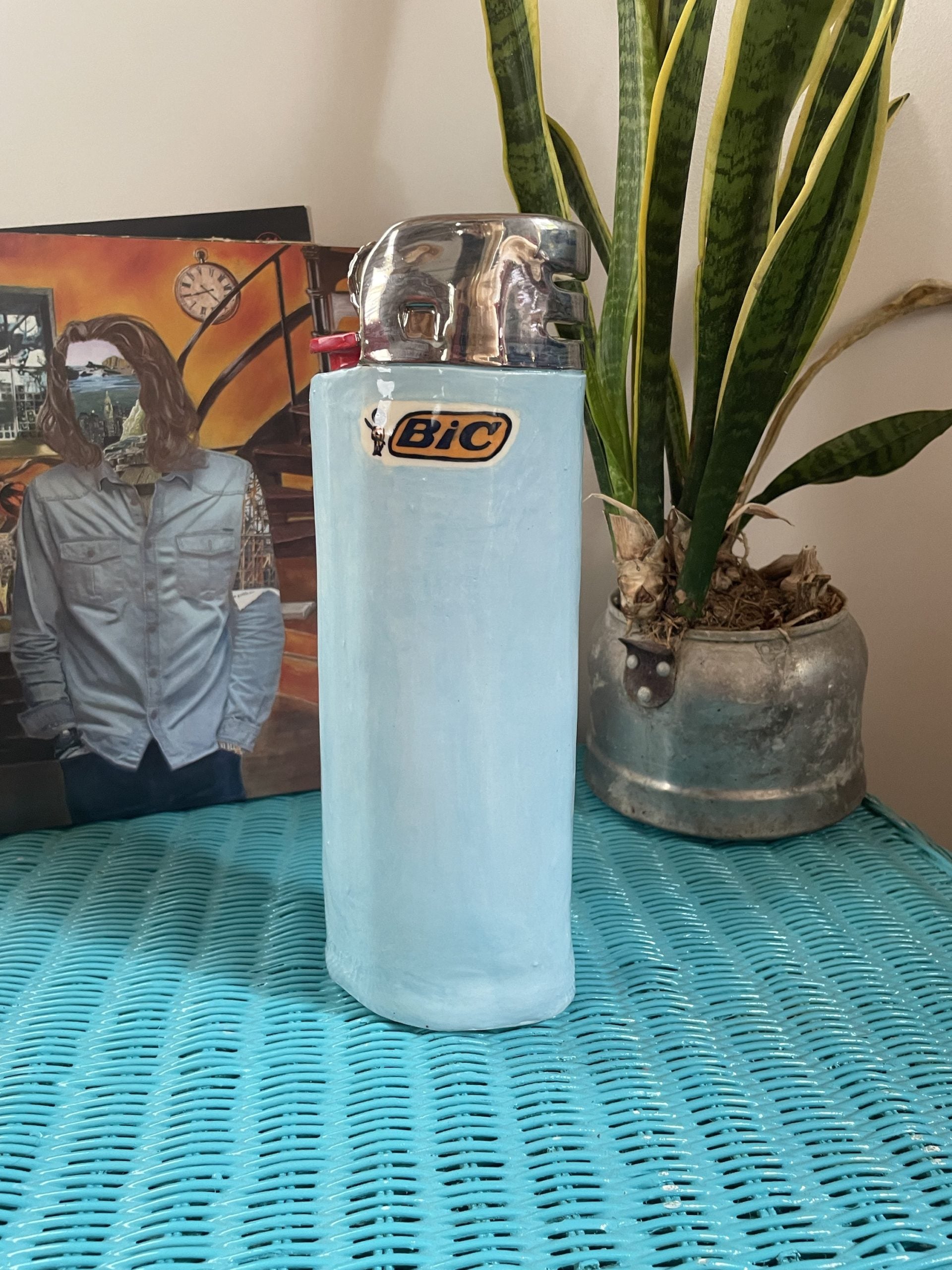 Baby Blue Lighter Vase *